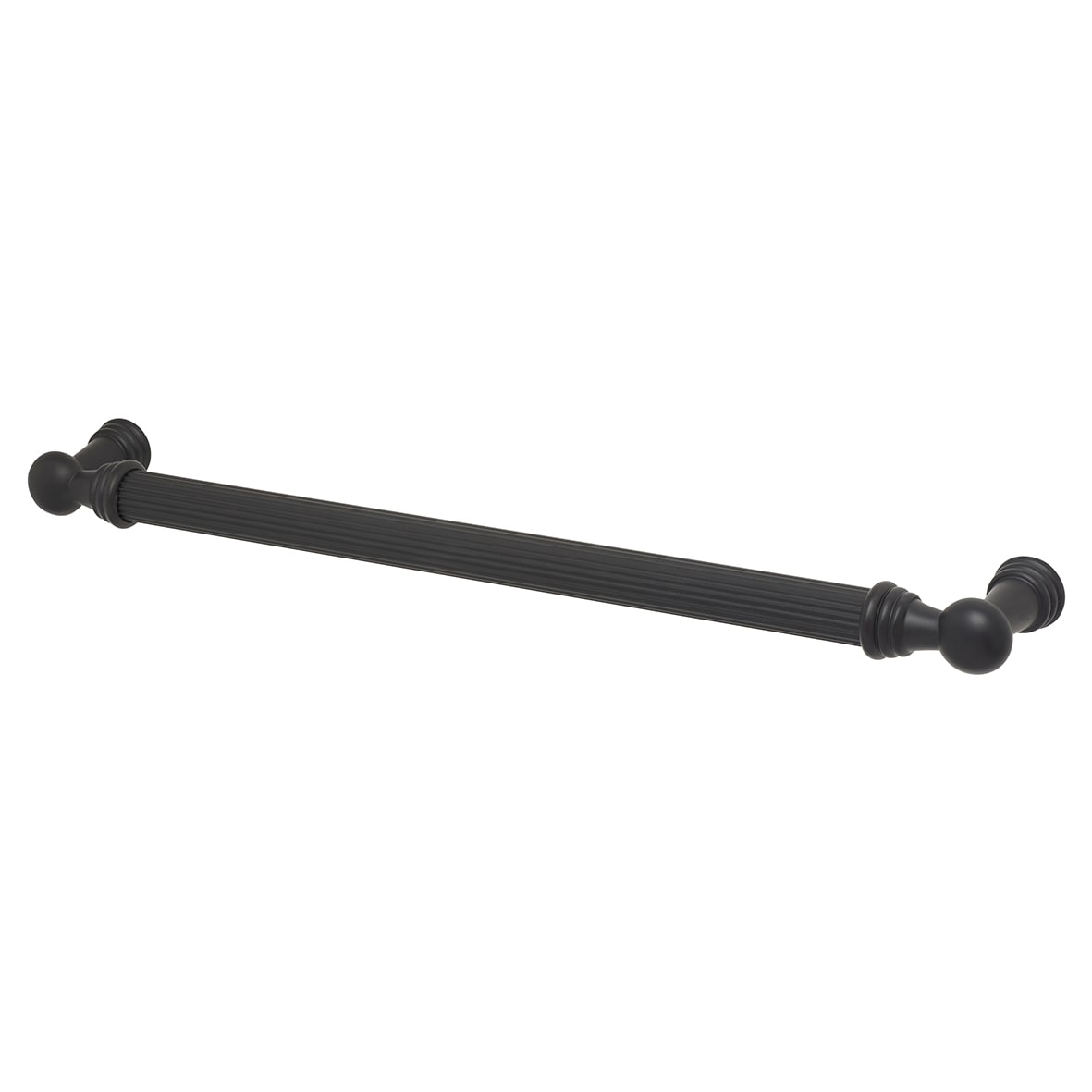 Whitby Lines 10mm T-Bar Cabinet Pull Handle - 224mm Centres - Matt Black