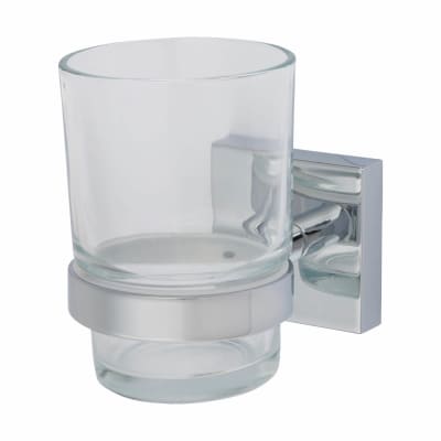 Chester Tumbler & Holder - 96 x 68 x 106mm - Polished Chrome