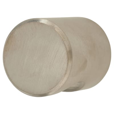 Solid Turned Cylinder Cabinet Knob - 25mm Diameter - Satin Stainless Steel