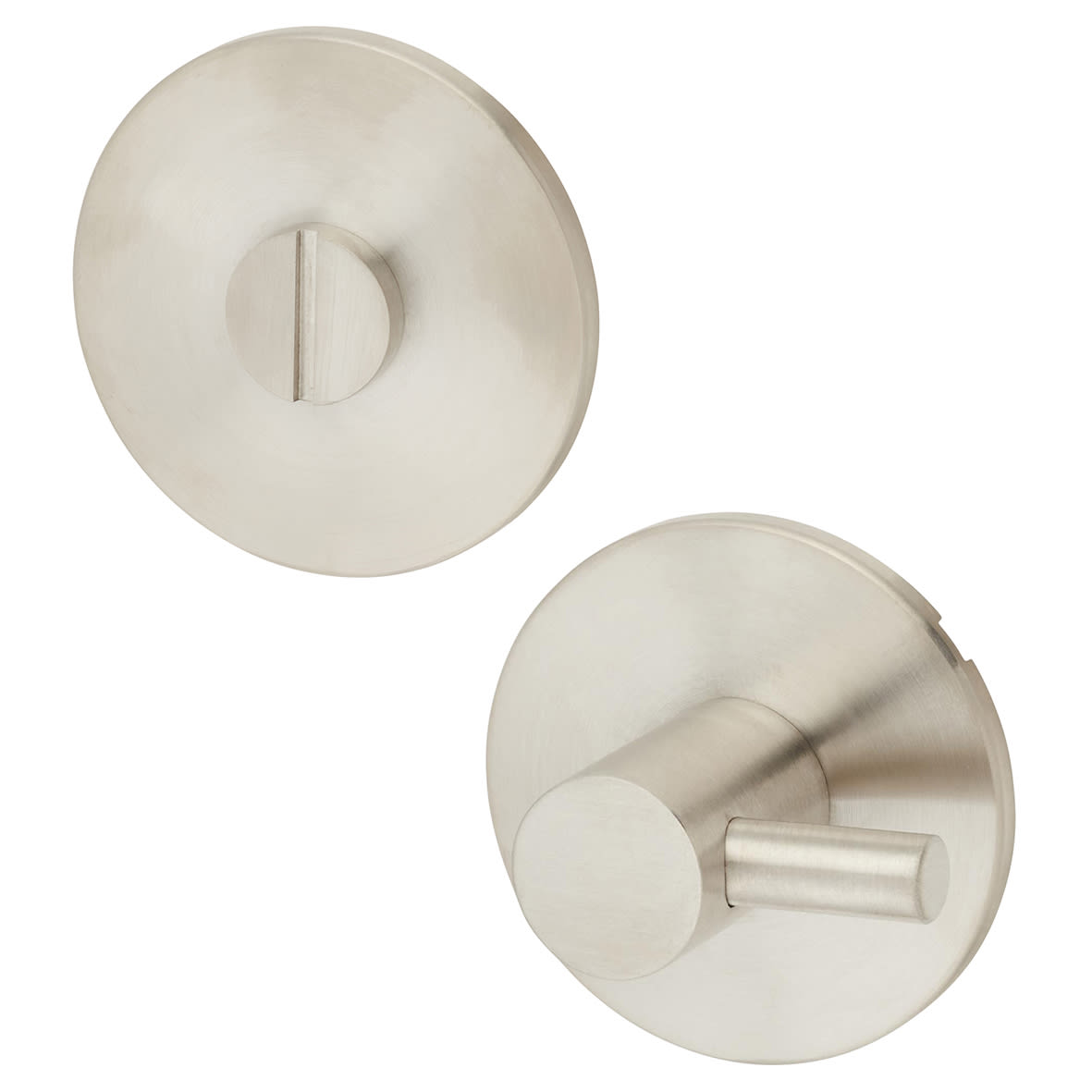 Schema Orka Bathroom Turn & Release - 53mm Diameter - Satin Stainless Steel