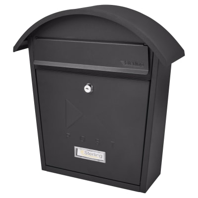 Classic Postbox - 363 x 370 x 134mm - Black 632404P