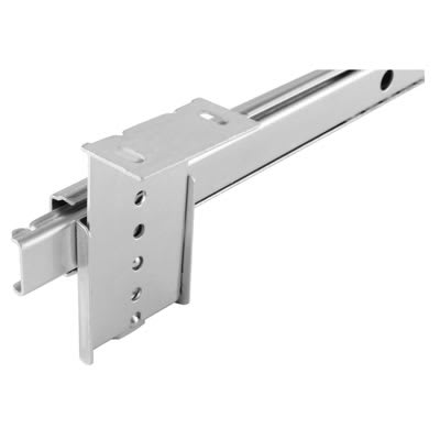 27mm Ball Bearing Keyboard Slide Drawer Runner - Adjustable Height - 450mm Length - Zinc