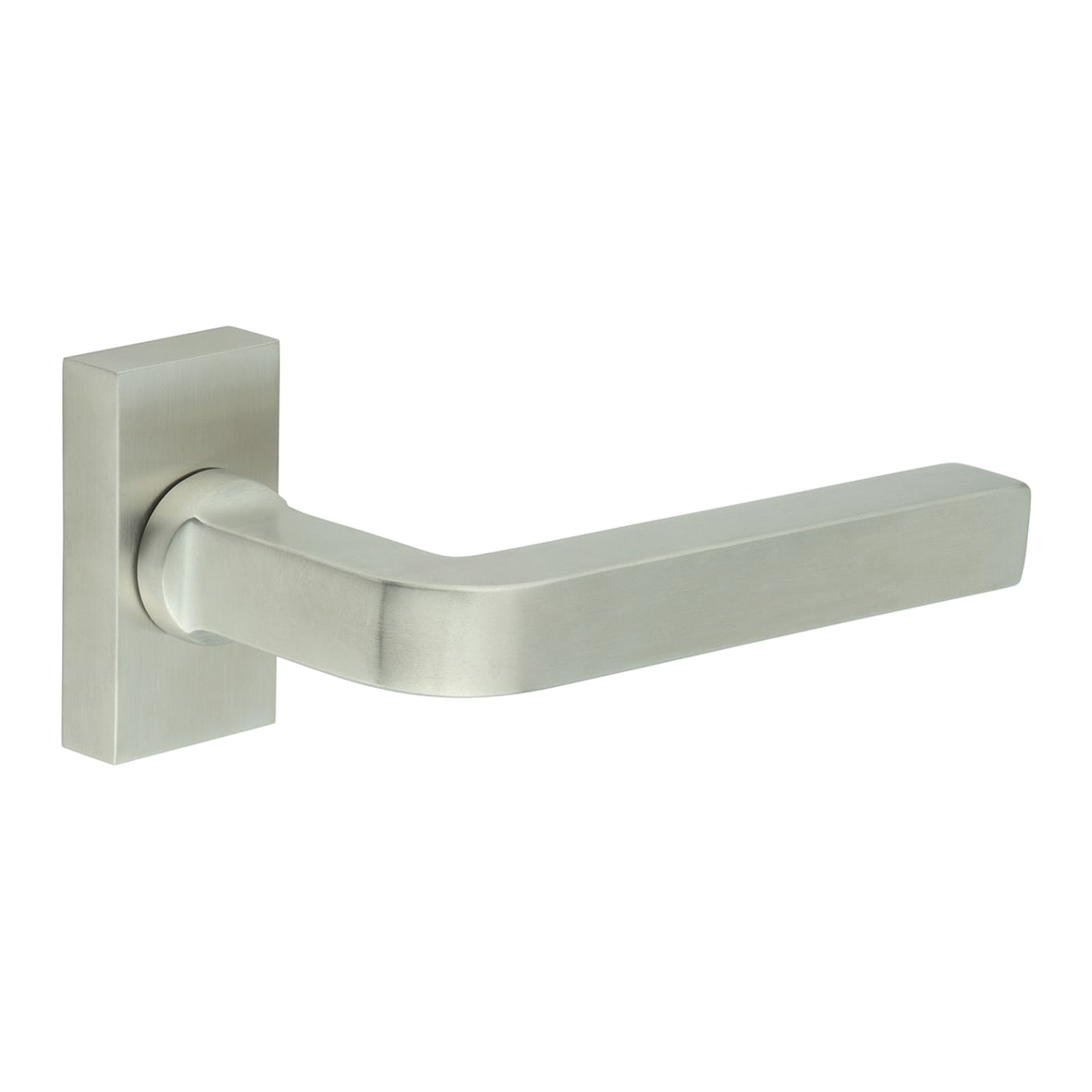 Satin Stainless Steel uPVC Multipoint Door Handles on Rectangular Rose - CR-104 Range