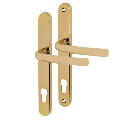Hardex Gold uPVC Multipoint Door Handles - 92mm c/c - Balmoral Range