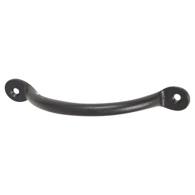 Bean Bow Cabinet Pull Handle - 115mm Centres - Black Iron