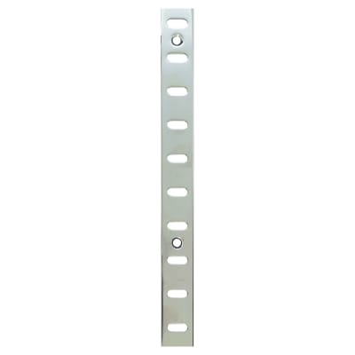 Flat Bookcase Strip - 1829 x 19mm - Bright Zinc Plated