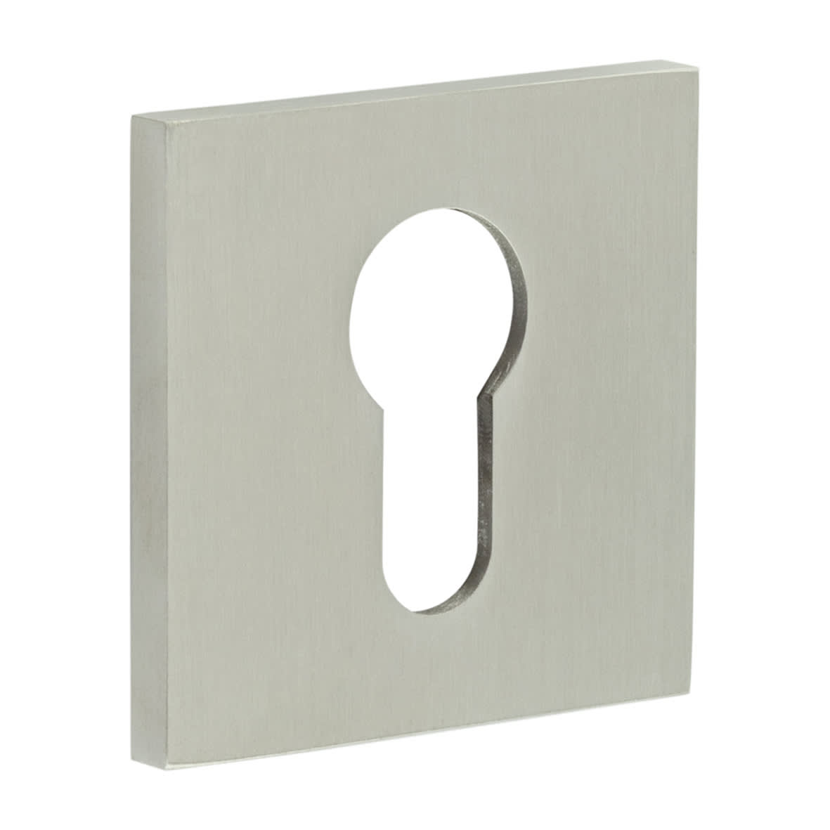 Square Escutcheon - 54 x 54mm - Euro - Satin Stainless Steel