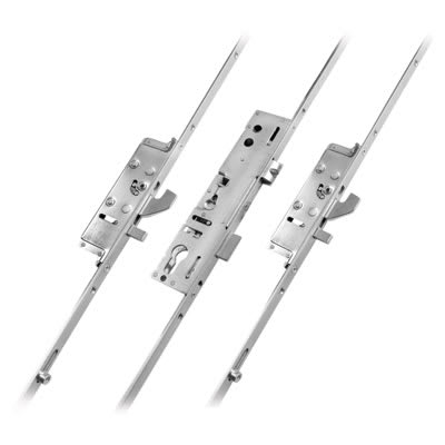Lockmaster Multipoint Door Lock - 2 Roller 2 Hook & Anti Lift Pin - 35mm Backset - 92mm c/c