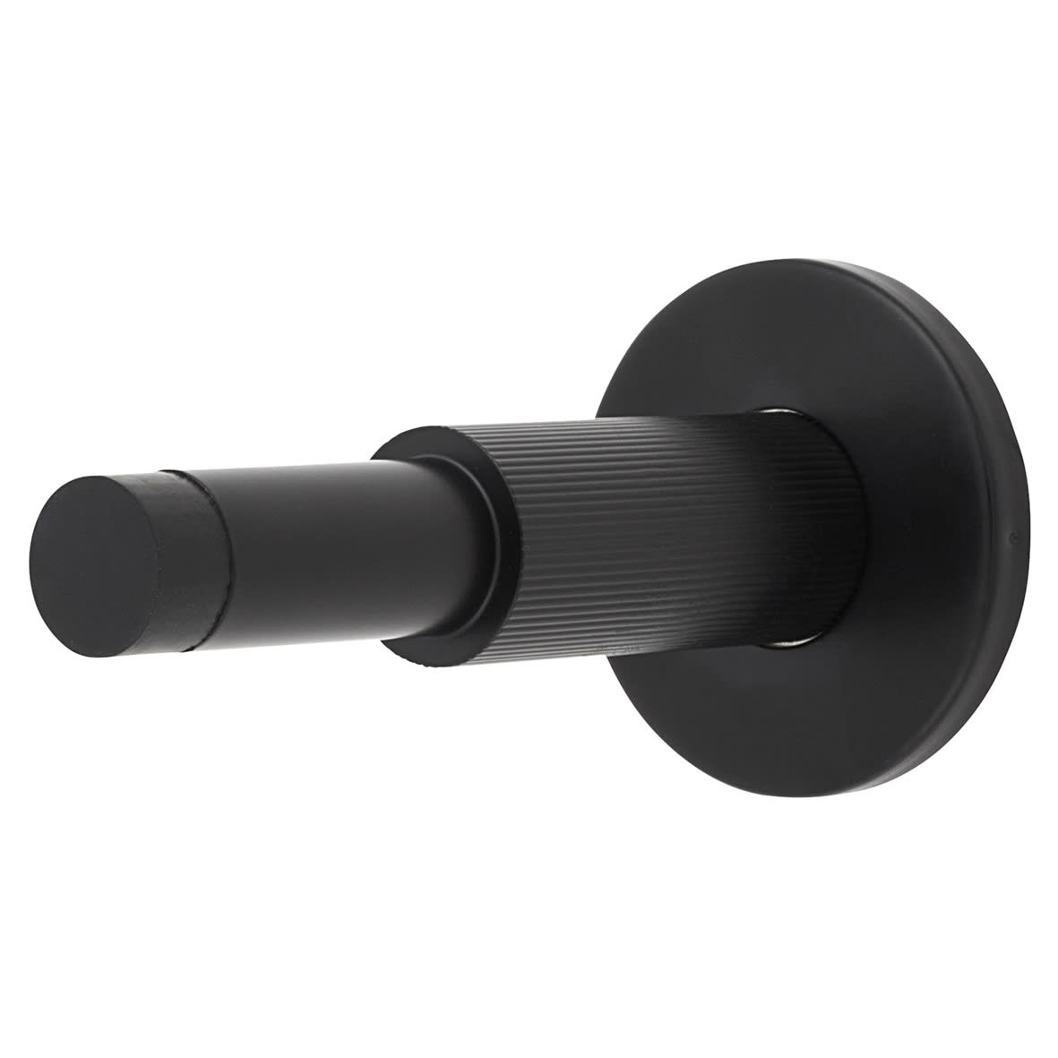 Lines Projection Door Stop - 100mm Projection - Matt Black