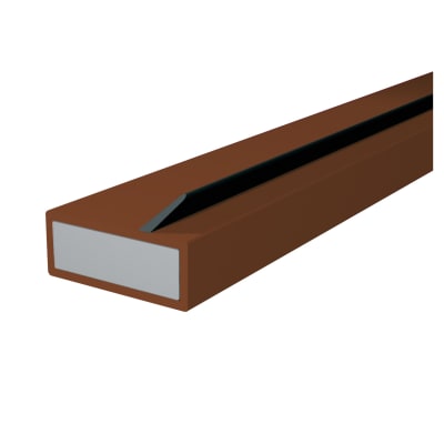 Single Offset Flipper Intumescent Strip - - 15 x 4 x 2100mm - Brown - Pack of 10