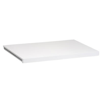 Top Track System - Click In White Edged Melamine Board/Shelf - 605 x 437 x 32mm - White