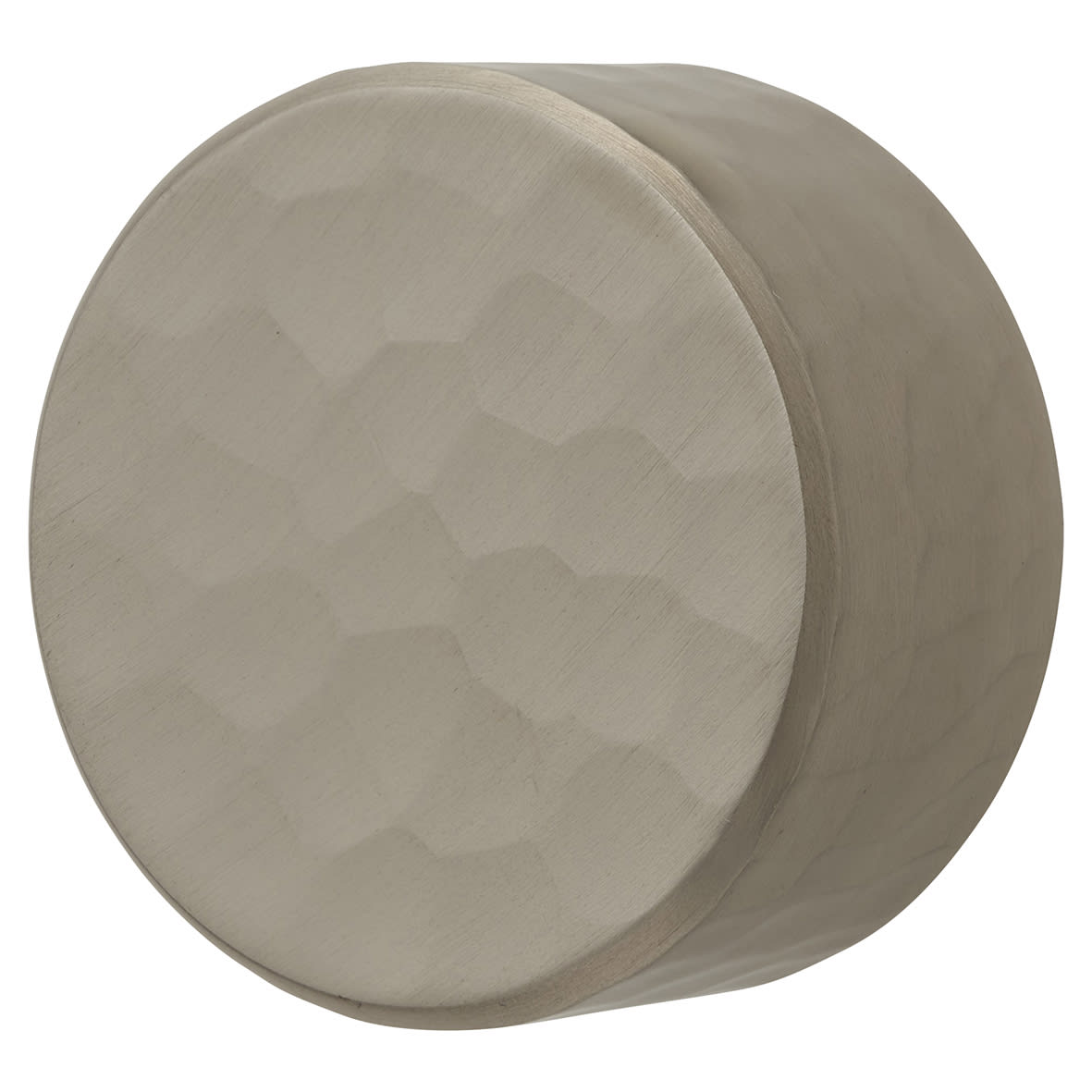 Leila Hammered Round Cabinet Knob - 35mm Diameter - Satin Nickel