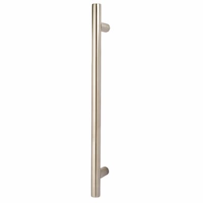 Satin Stainless Steel 30mm T-Bar Door Pull Handle - Bolt Fix - 600mm Centres