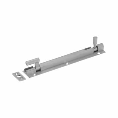 Satin Chrome Necked Barrel Bolt - 200 x 32mm