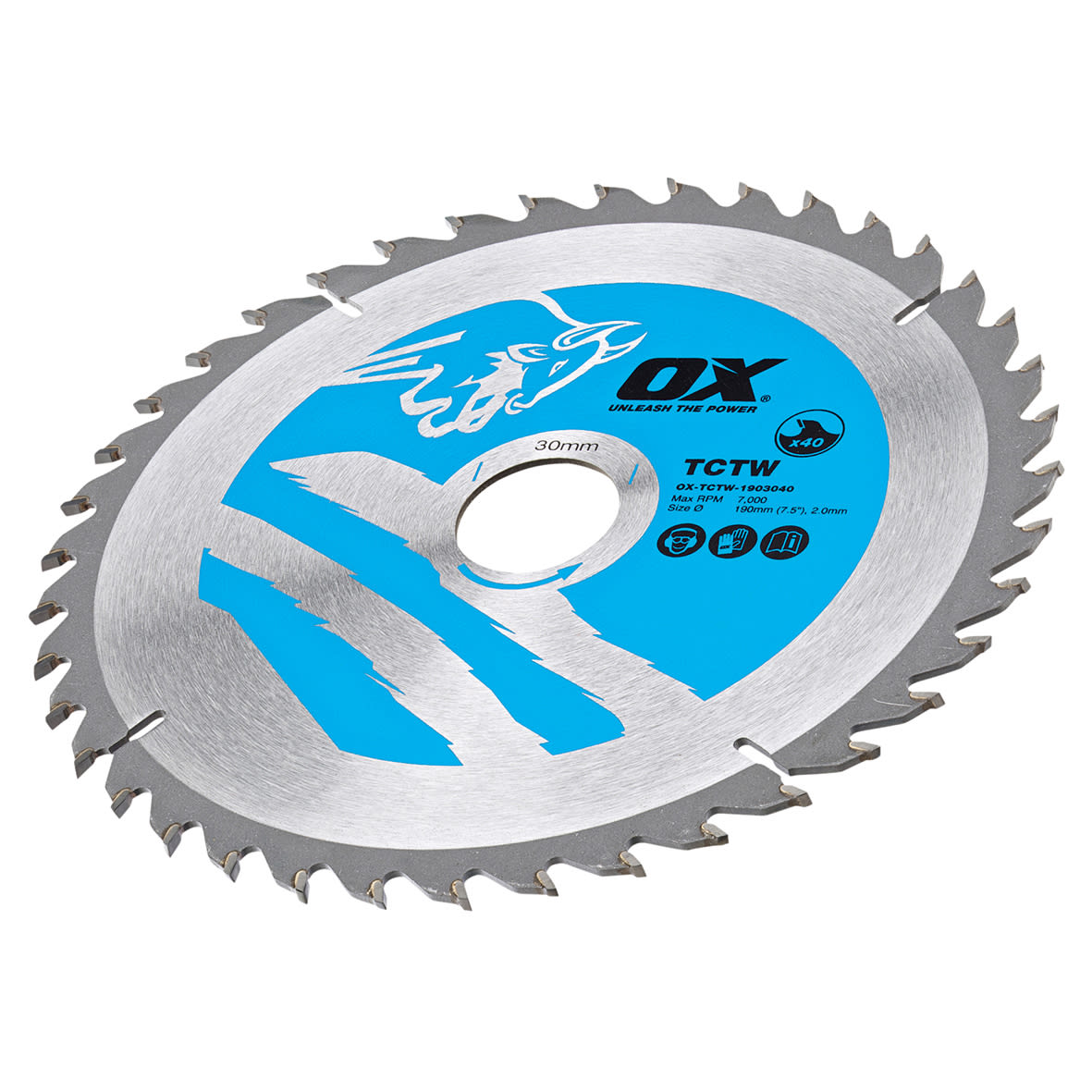 TCT Circular Saw Blade - 190 x 30mm - 40T - Wood