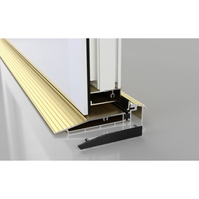 Proline AM5EX Outward Threshold - 1000mm Length - Outward Opening Doors - Gold Anodised