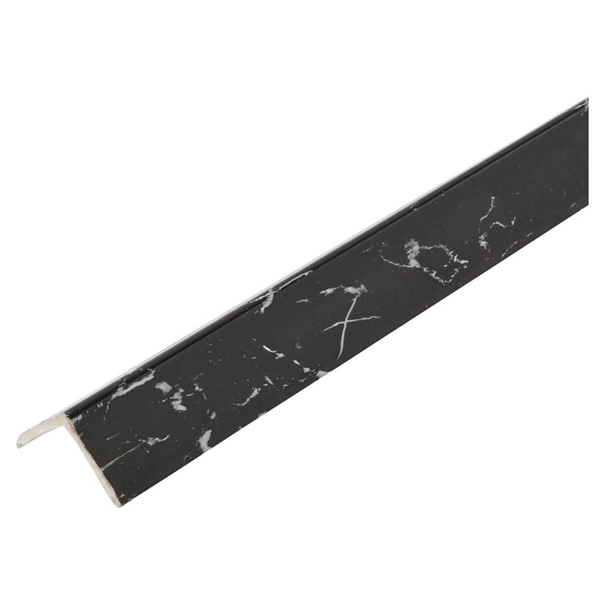 2000mm Plastic Angle - Equal Sided - 20 x 20 x 1mm - Dark Marble