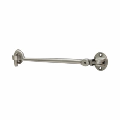 Heavy Duty Cabin Hook & Eye - 200mm Length - Satin Nickel