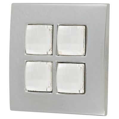 Swarovski Crystal Delos Cabinet Knob - 38 x 38mm - Clear