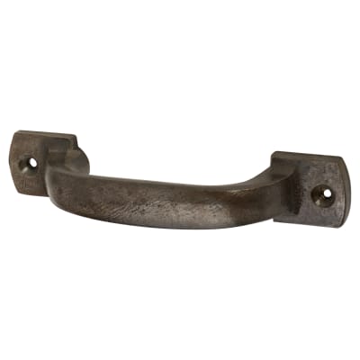 22mm D-Bar Cabinet Pull Handle - 107mm Centres - Lacquered Iron