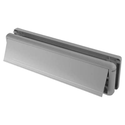 Seal Letter Plate - 265 x 70mm - Door Thickness 20-40mm - White