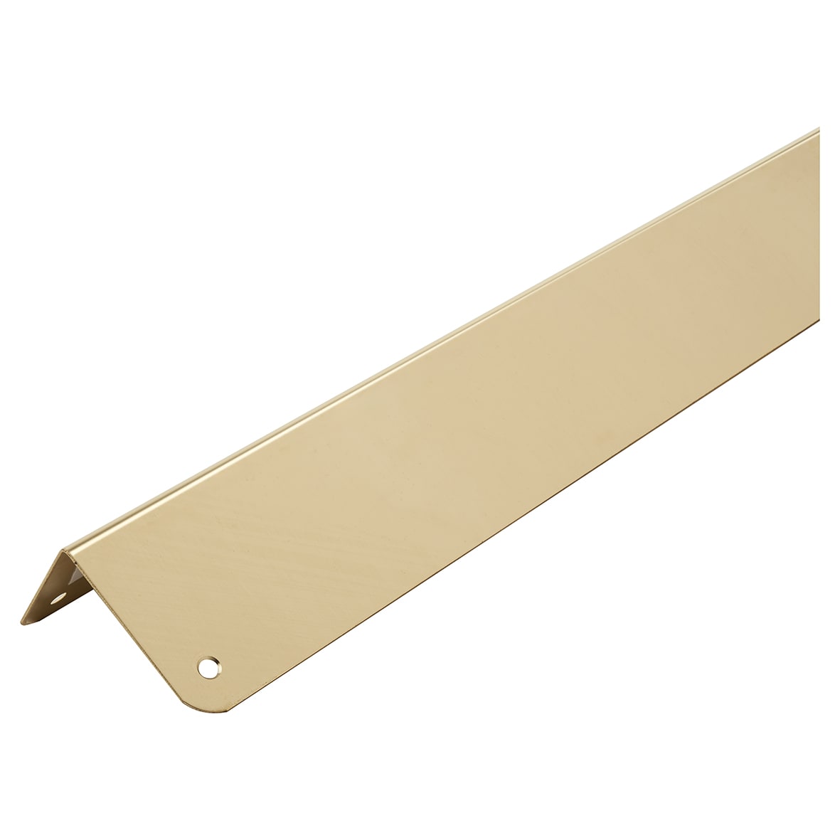 1200mm Solid Brass Angle - Equal Sided - 50 x 50 x 0.9mm - Polished