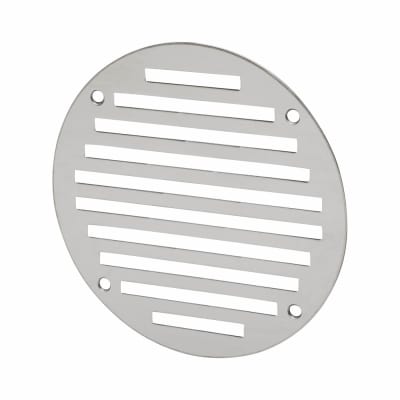 Circular Slotted Vent - 127mm - 4145mm² Free Air Flow - Polished Stainless Steel
