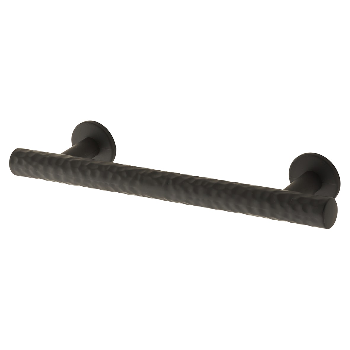 Kendal 10.5mm Hammered T-Bar Cabinet Pull Handle - 96mm Centres - Matt Black