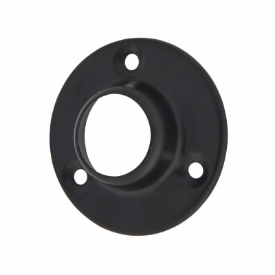 19mm Tube Hanging Rail End Socket - Black - Pack of 2