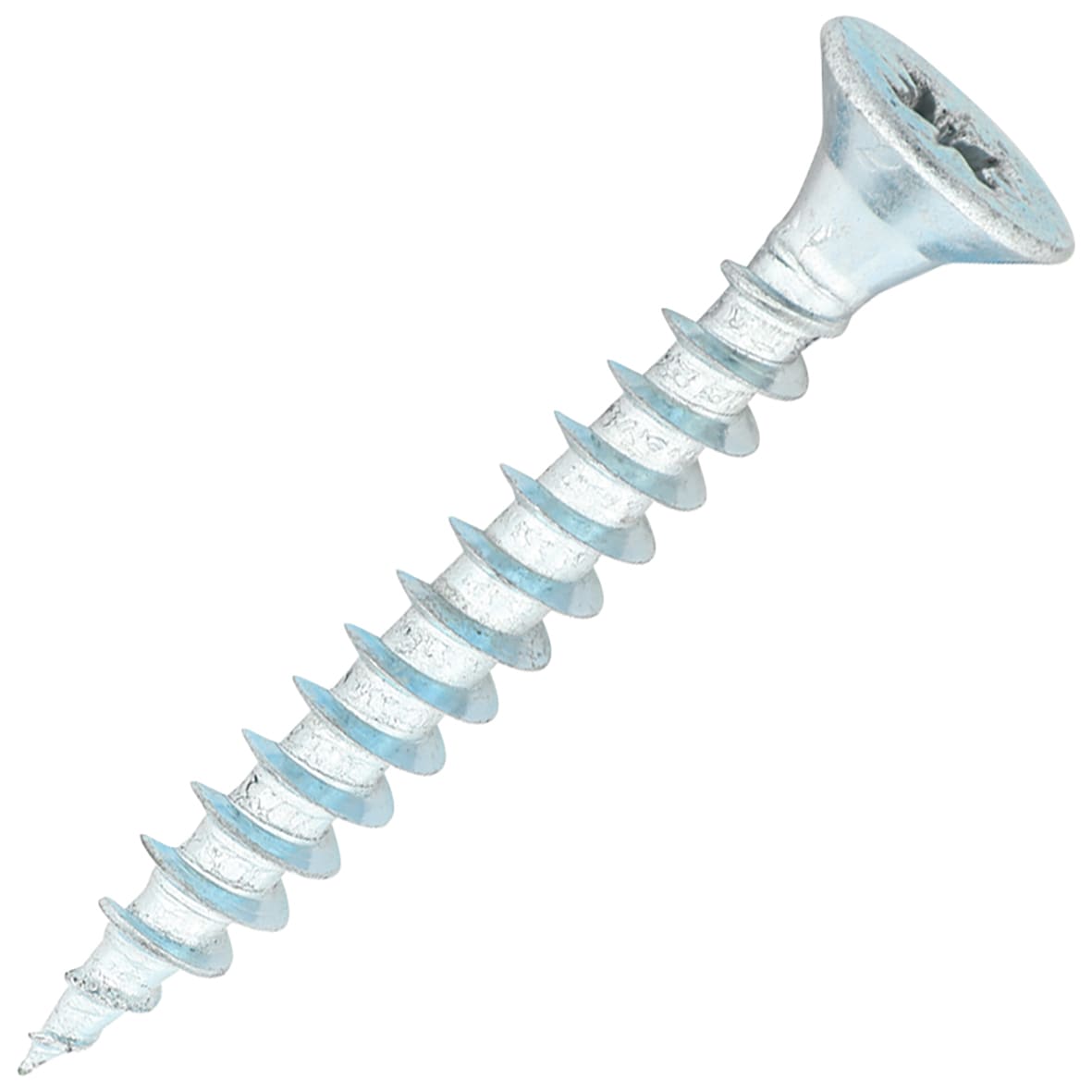 General Purpose Pozi Countersunk Chipboard Wood Screws - 5.0 x 40mm - Zinc Plated - Pk of 200