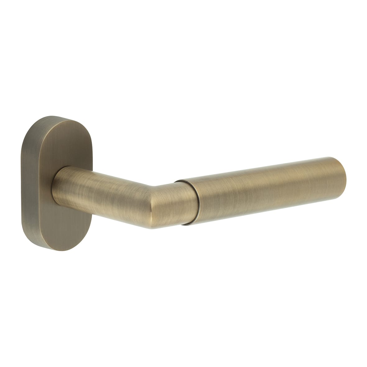 Antique Brass uPVC Multipoint Door Handles on Oval Rose - CR-102 Range