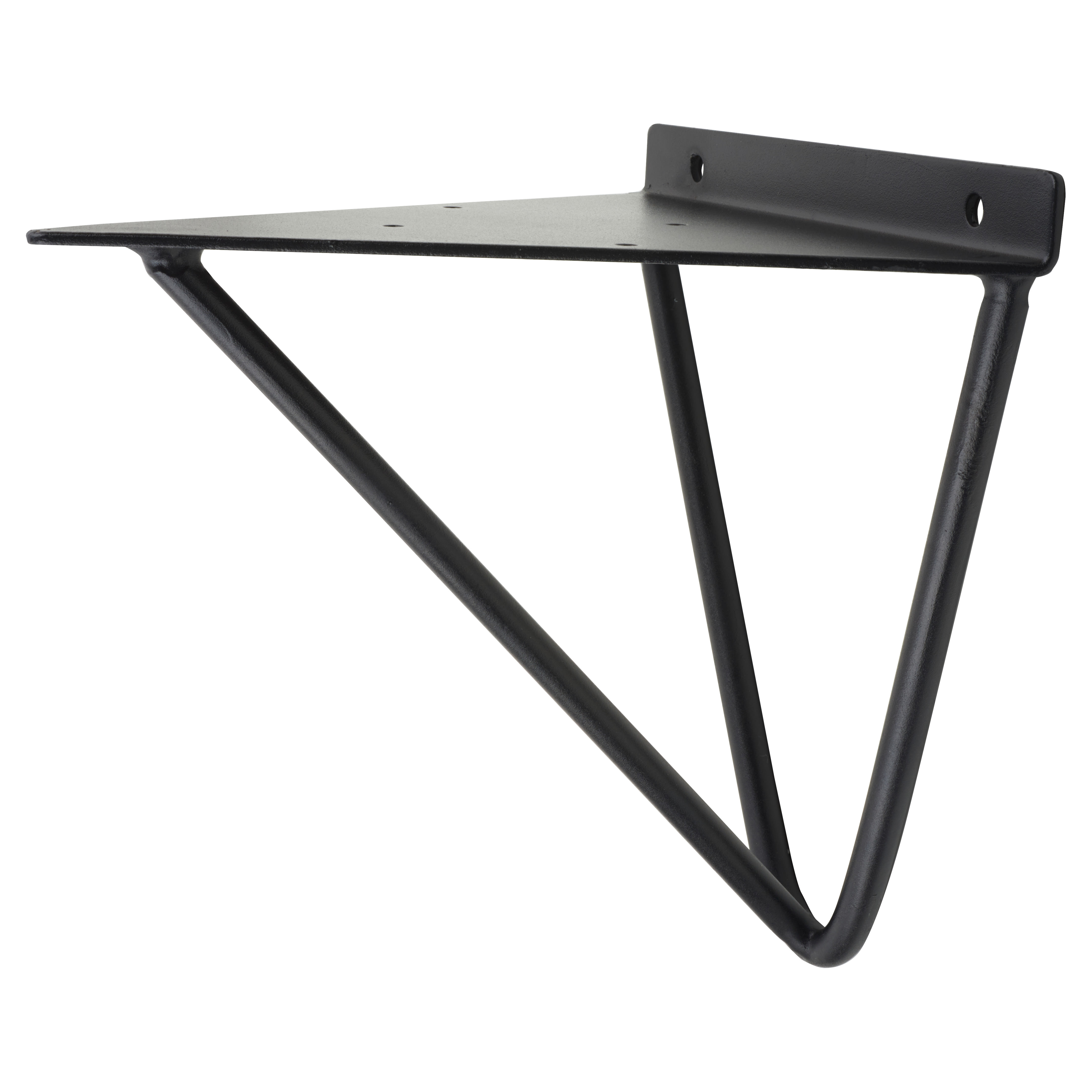 Hairpin Shelf Bracket - 160 x 170mm - Black - Pair