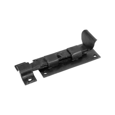 Antique Black Iron Straight Barrel Bolt - 105 x 32mm