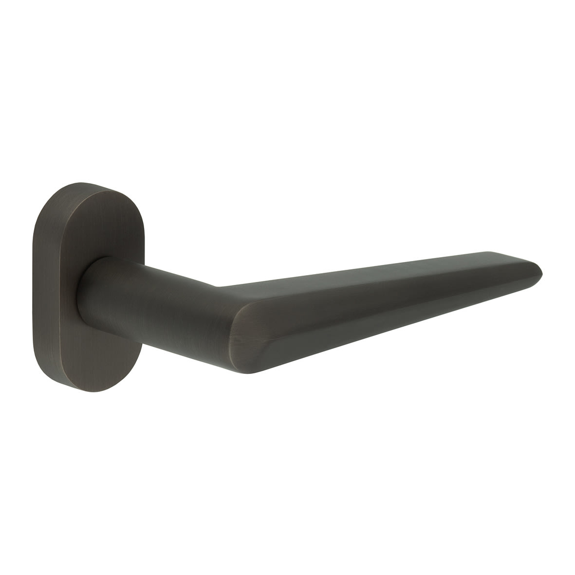 Dark Bronze uPVC Multipoint Door Handles on Oval Rose - CR-107 Range