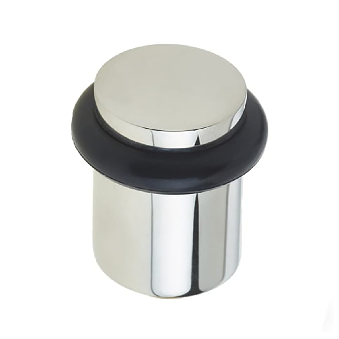 Plain Floor Door Stop - 40 x 38mm - Polished Nickel