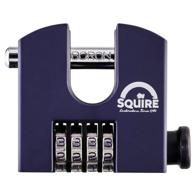 Security Combination Padlock - 65mm Body - 15 x 20 x 75mm Shackle - Blue