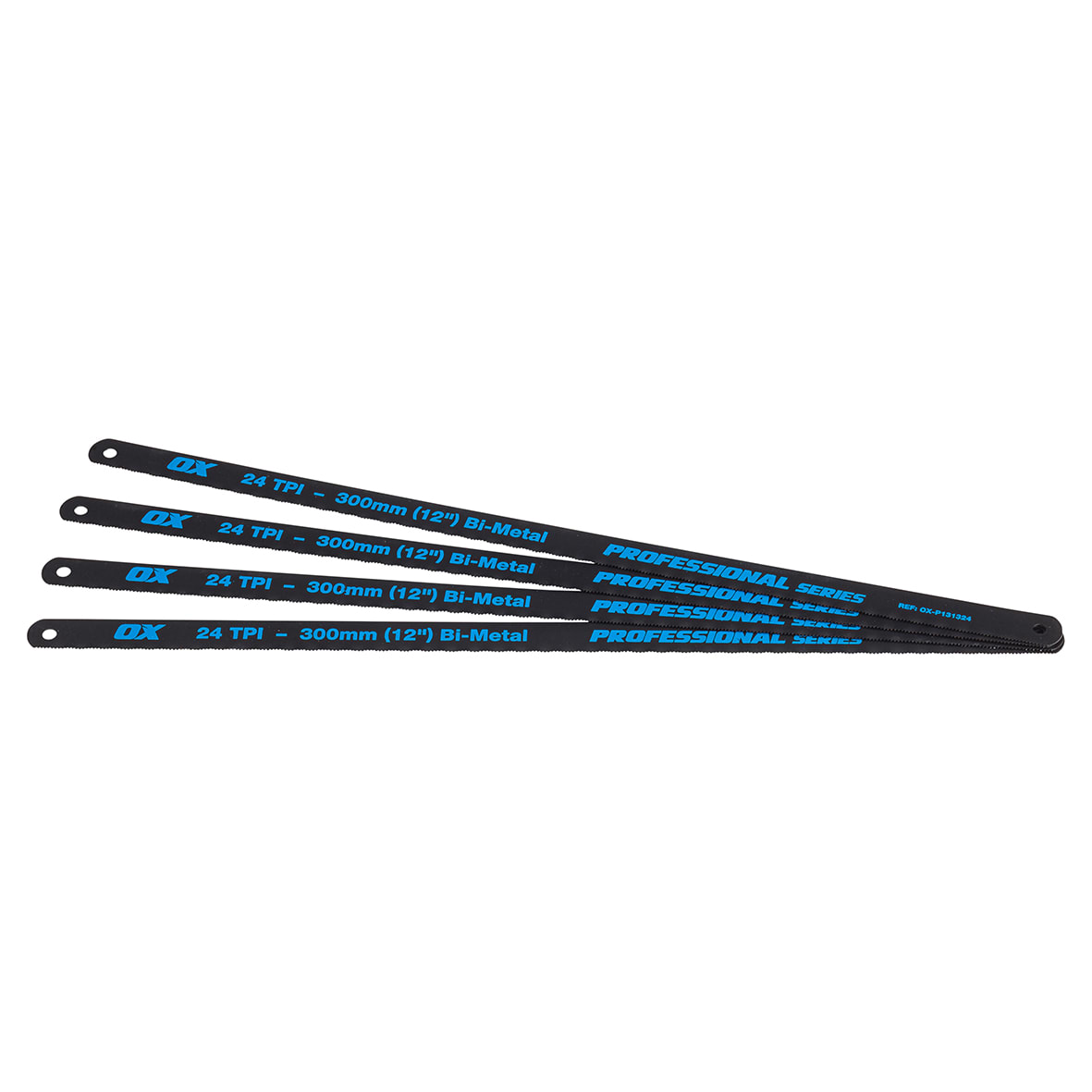 Pro 11.8"/ 300mm High Tension Hacksaw Blades - 24 TPI - Pack of 4