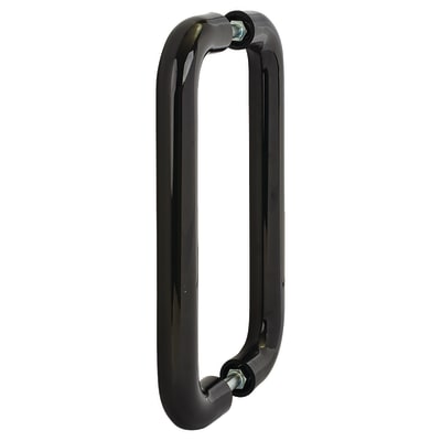 Ebony Black Nylon D-Bar Door Pull Handles - Back to Back - 300mm c/c