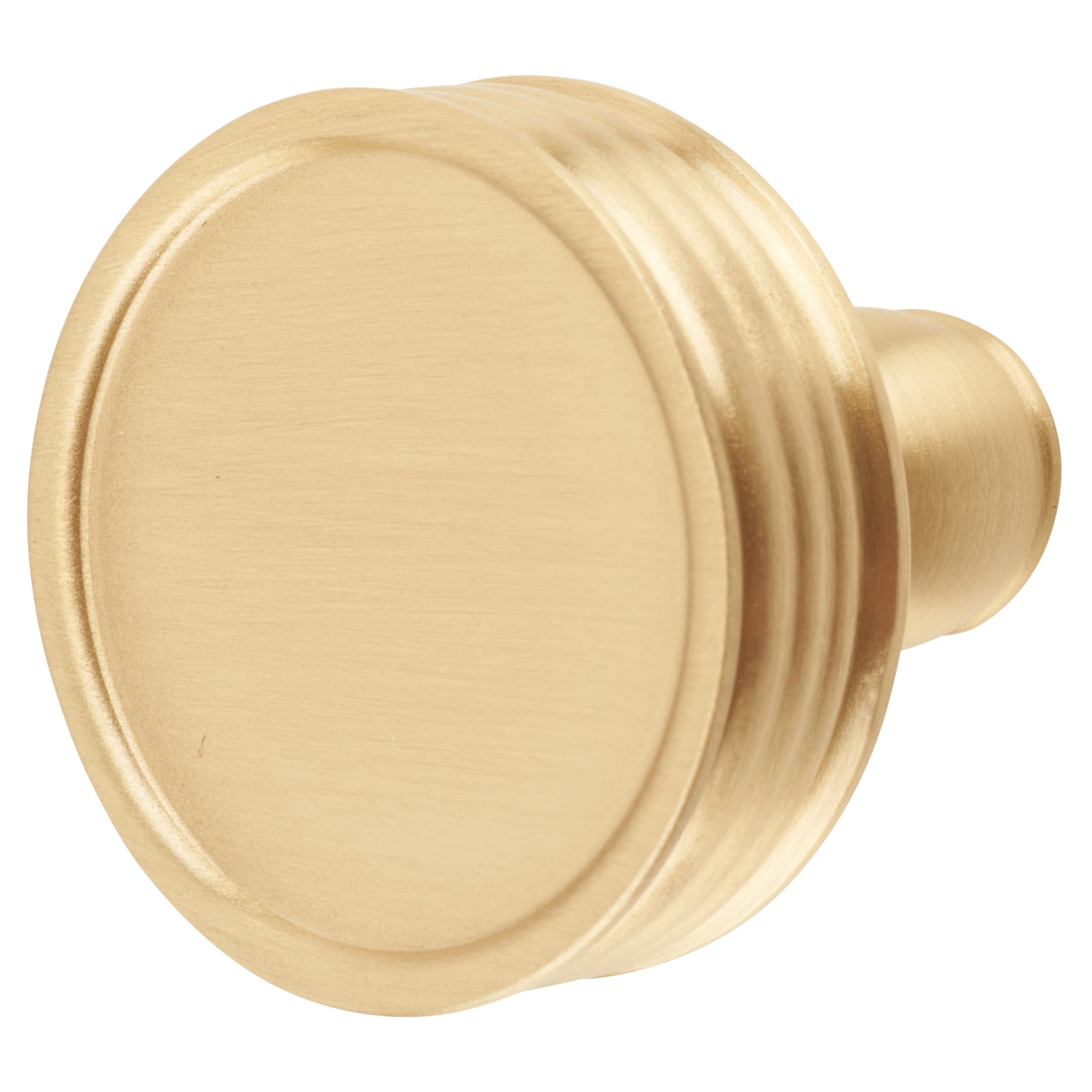 Marcus Venetian Round Cabinet Knob - 32mm Diameter - Satin Brass