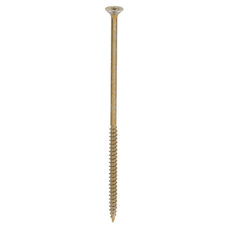 Classic Pozi Countersunk Wood Screws - 6.0 x 150mm - Yellow Zinc - Pack of 100