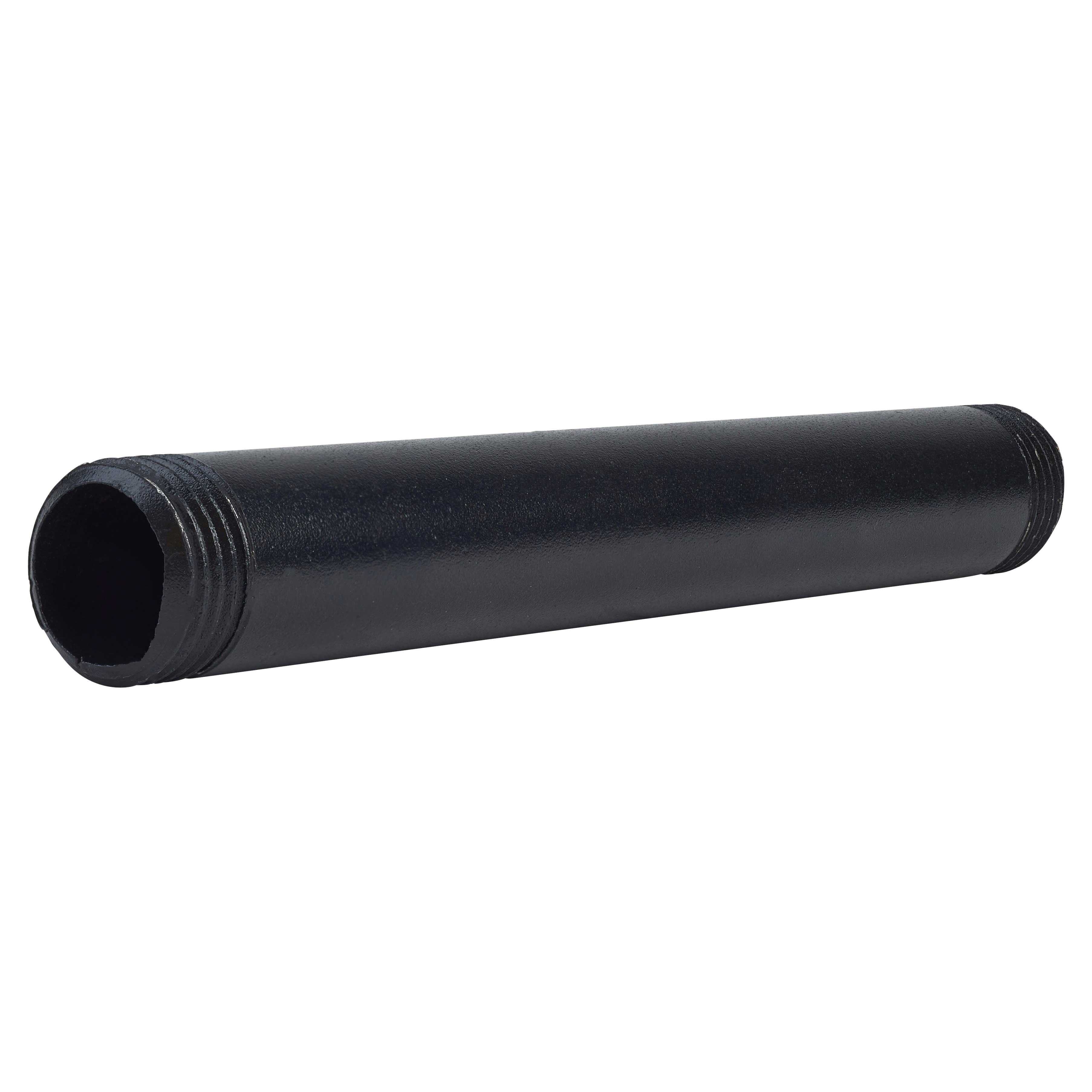 3/4" Pipe Shelving Iron Threaded Pipe - 6"/150mm Length - Black