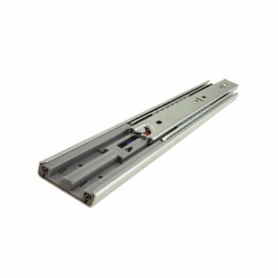 45.5mm Ball Bearing Soft Close Drawer Runner - Full Extension - 700mm Length - 25kg - Zinc