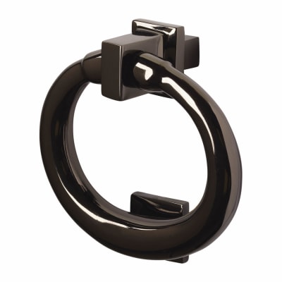 Ring Door Knocker - Black Nickel - Square - 107 x 77mm