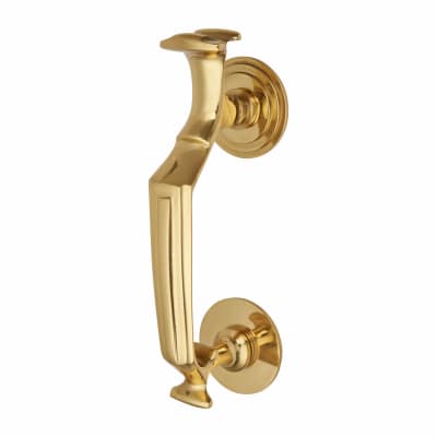 Doctor Door Knocker - Polished Brass - 197 x 30mm