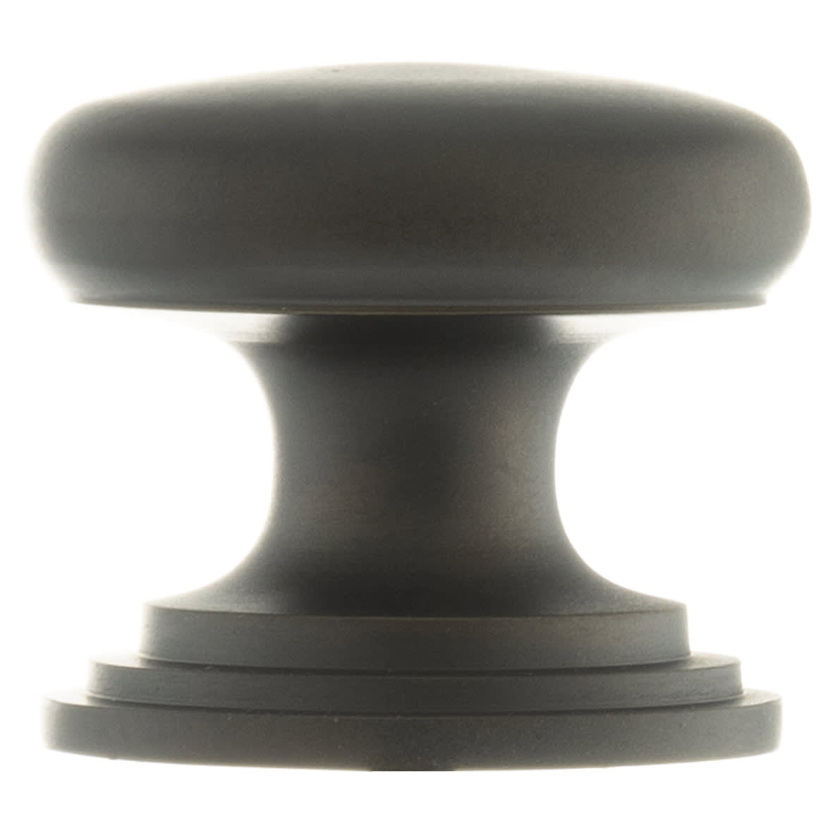 Old English Lincoln Victorian Round Cabinet Knob - 32mm Diameter - Dark Bronze