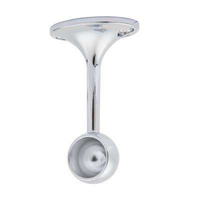 19mm Hanging Rail End Bracket - Polished Chrome - Pack of 2