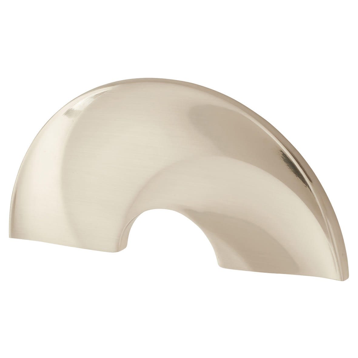 Leigh Cabinet Finger Pull Handle - 64mm Centres - Satin Nickel