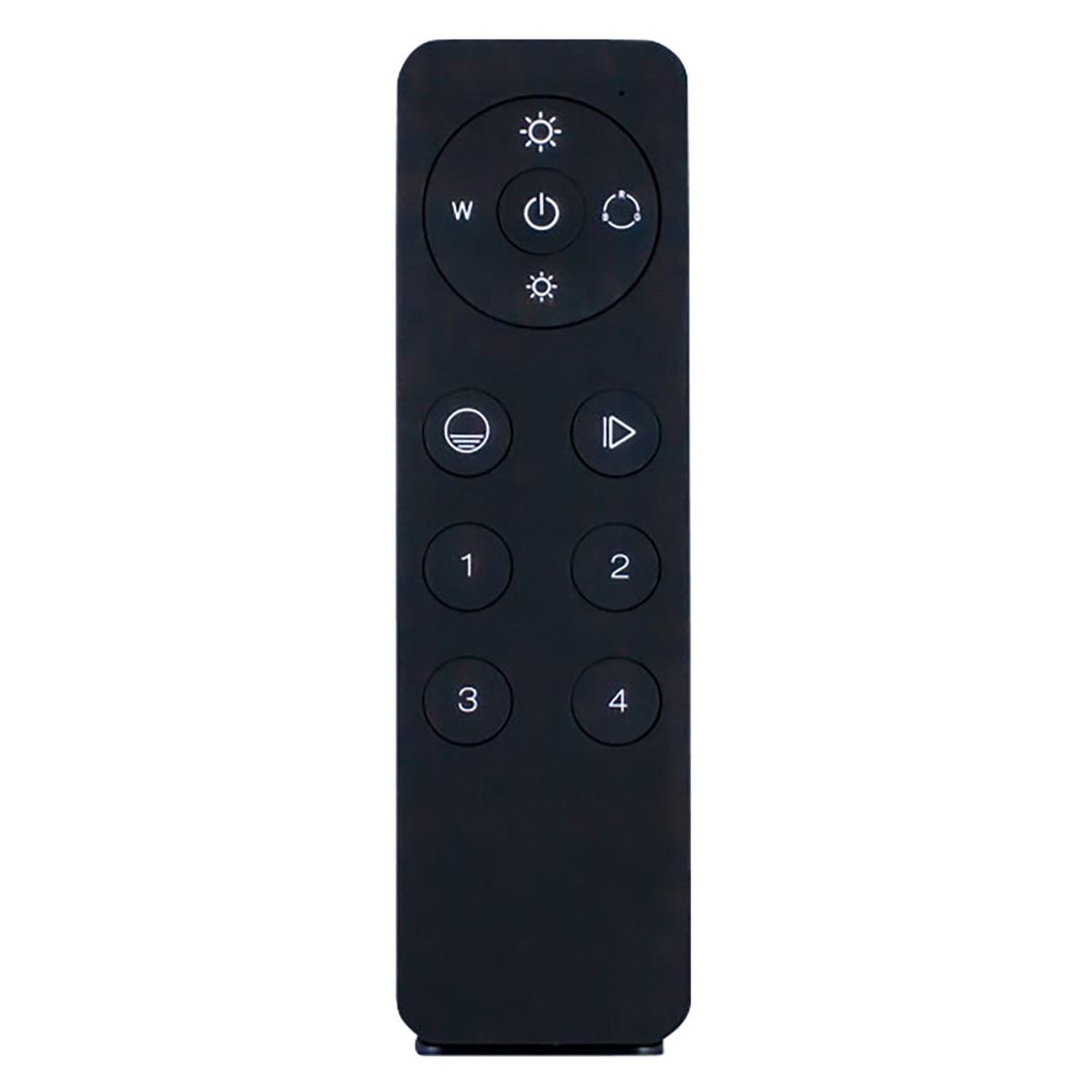 LED 4 Zone Bluetooth & RF Universal Handheld Remote Control with Wall Bracket - Black