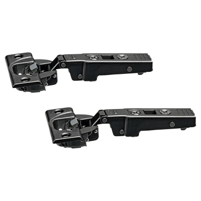 CLIP Top Thick Door Soft Close Cabinet Hinge - 95° - Overlay - Black Onyx - Pair