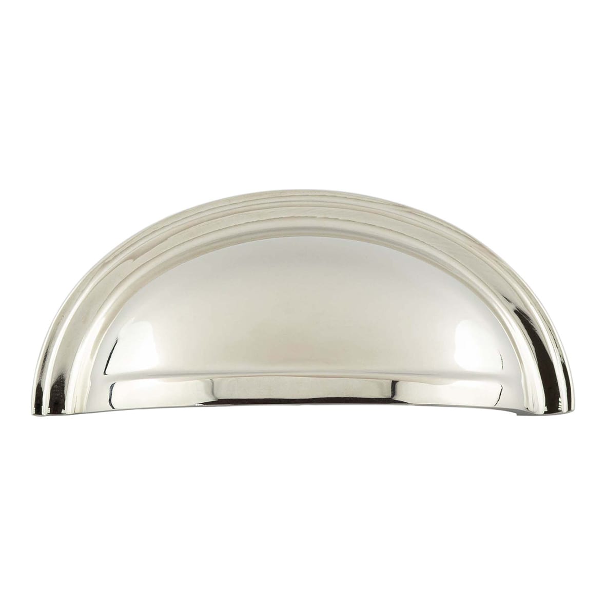 Cabinet Cup Handle - 70mm Centres - Polished Nickel
